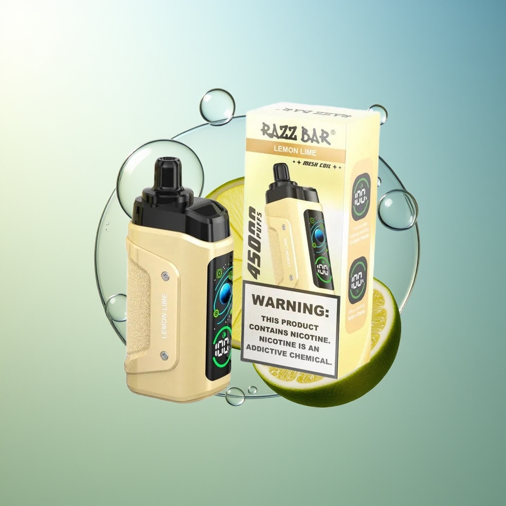 Razz Bar 45000 Puff Vape Dispositivo Limone Lime 1.0 Ohm Mesh Ricaricabile