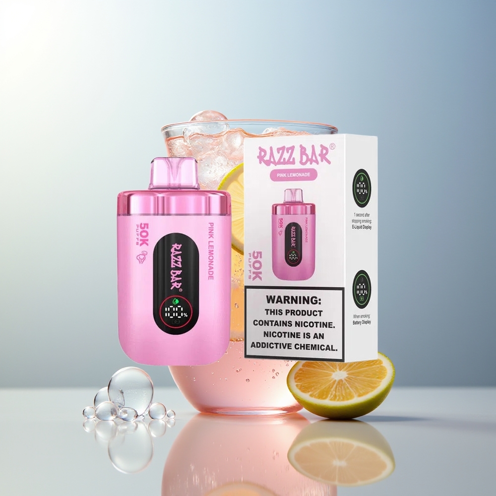 Razz Bar 50K 1.0 Ohm Vape Limonata Rosa