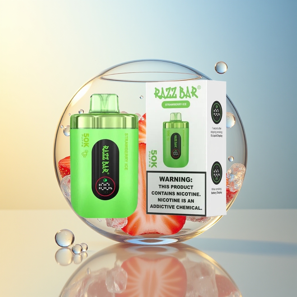Razz Bar 50K Bocche Gelato alla Fragola Mesh 1.0 Ohm
