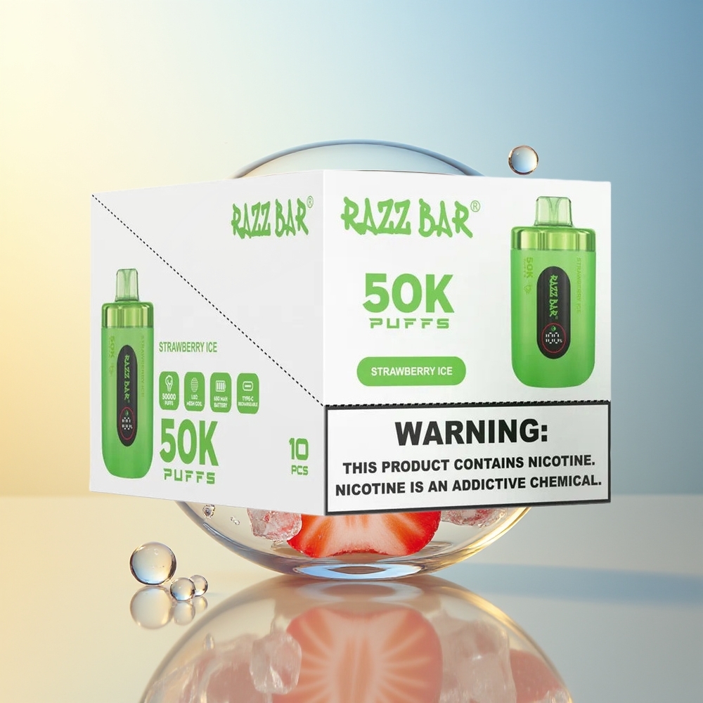 Razz Bar 50K Bocche Gelato alla Fragola Mesh 1.0 Ohm