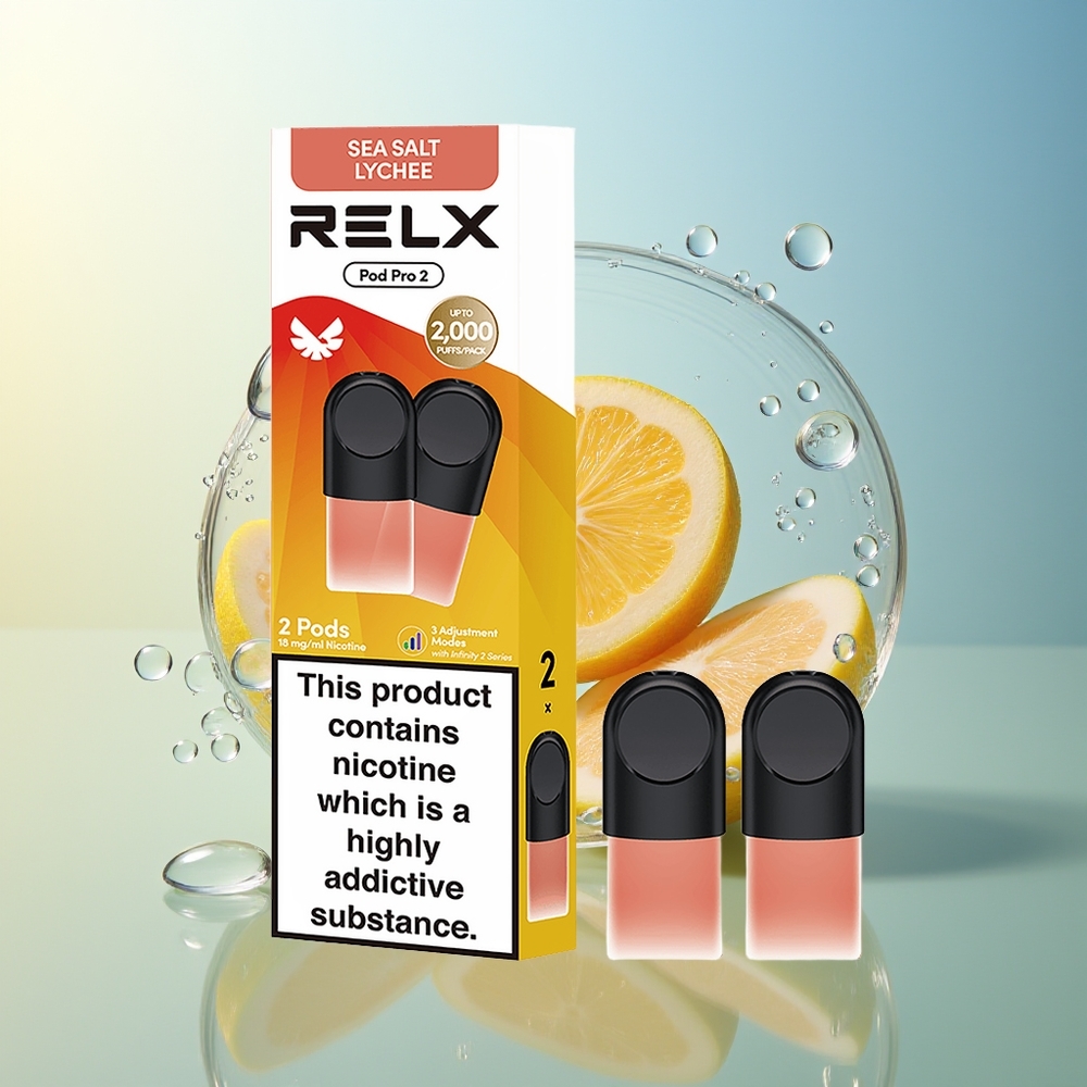 RELX Pod Pro 2 600 Boccate Litchi Marino 1.9ml 3 Modalità