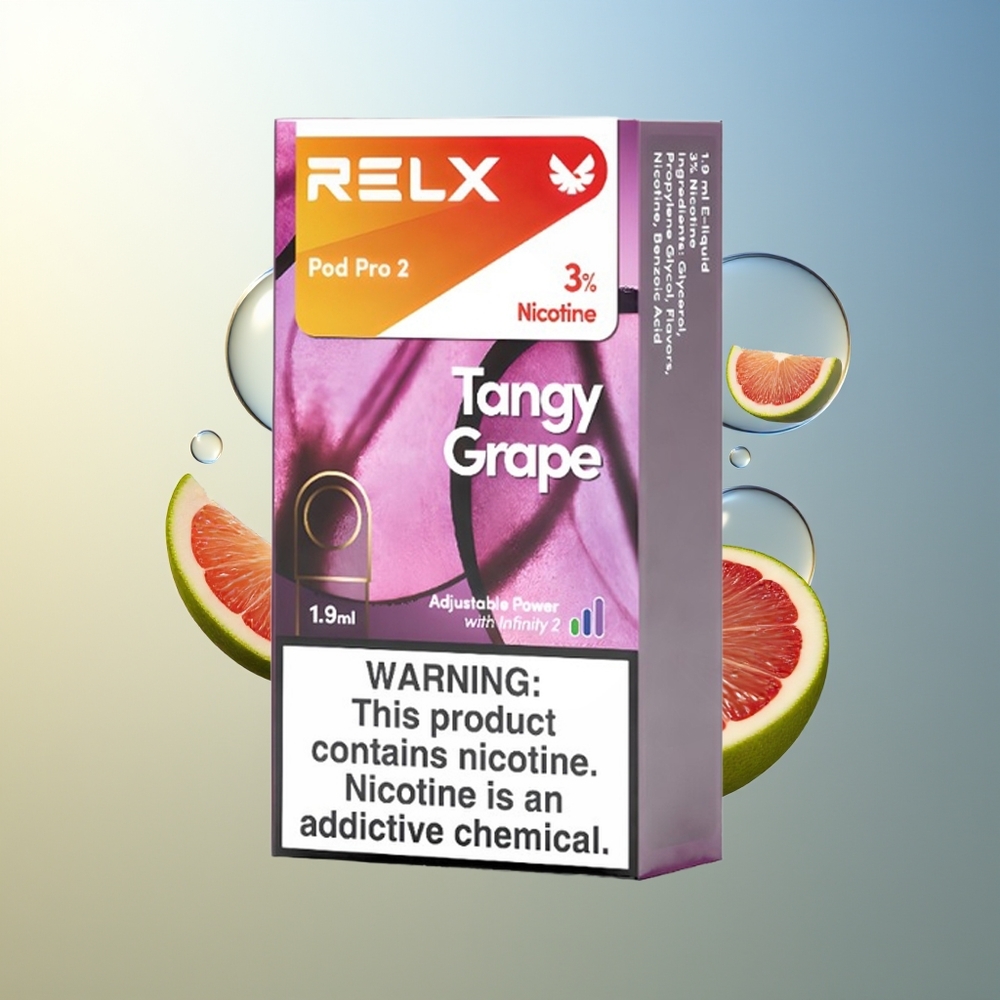 RELX Pod Pro 2 600 Boccate Uva Graffiante 1.9ml 3 Modalità