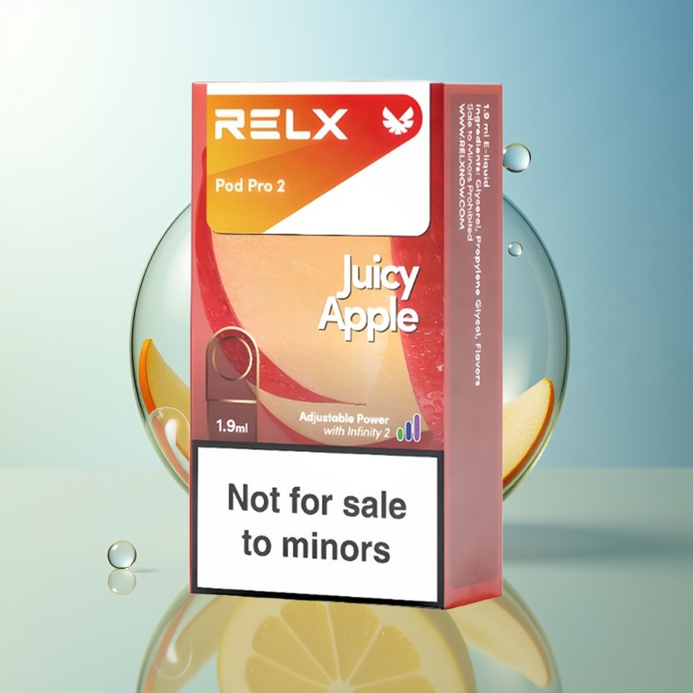 RELX Pod Pro 2 600 Bocche Mela Succosa 1.9ml 3 Modalità