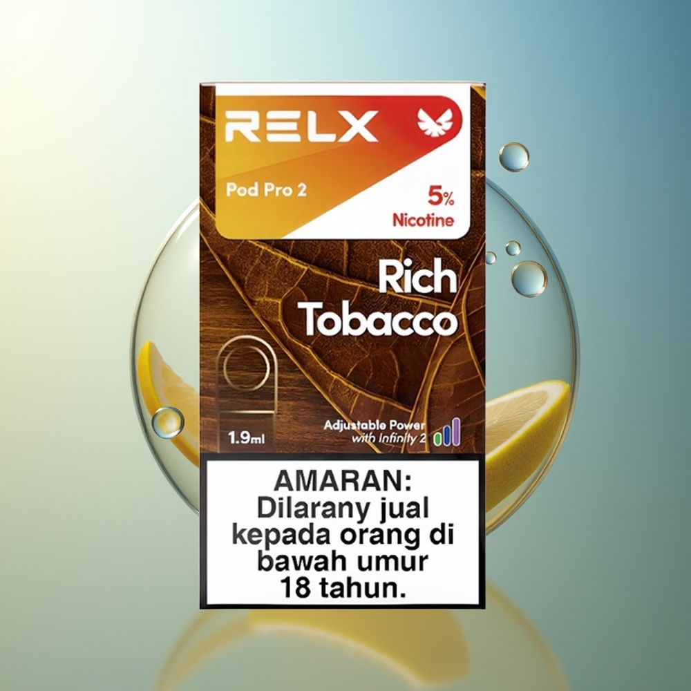 RELX Pod Pro 2 600 Bocche Tabacco Ricco 1.9ml 3 Modalità