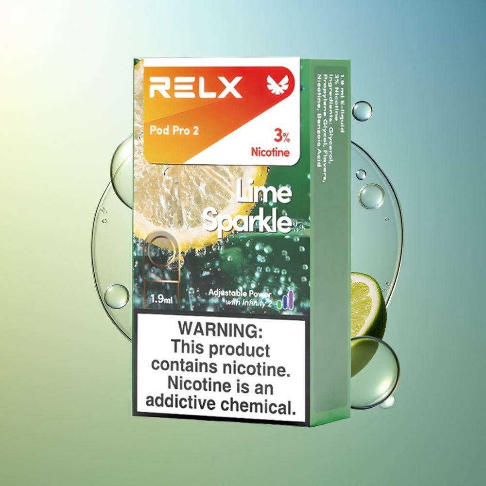 RELX Pod Pro 2 600 Bocconi Lime Scintillio 1.9ml 3 Modalità