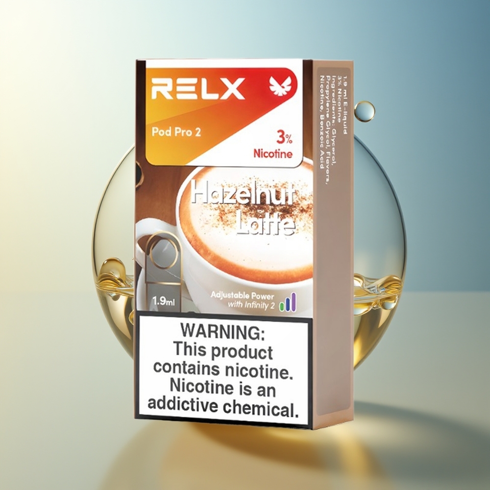 RELX Pod Pro 2 600 Bolli Nocciola Latte Eco Smooth Boost