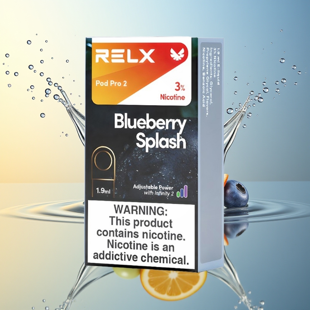 RELX Pod Pro 2 600 Mirtillo Splash 1.9ml 3 Modalità