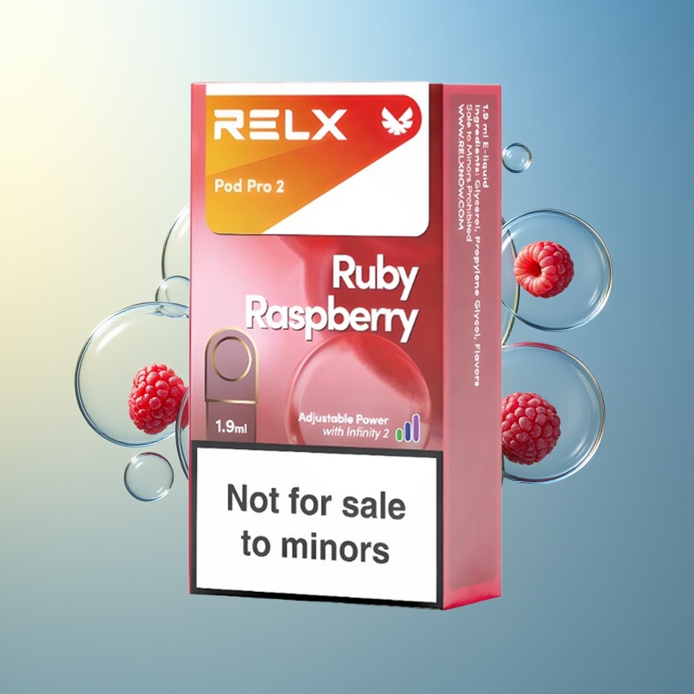 RELX Pod Pro 2 600 Morsi Lampone Blu 1.9ml 3 Volt