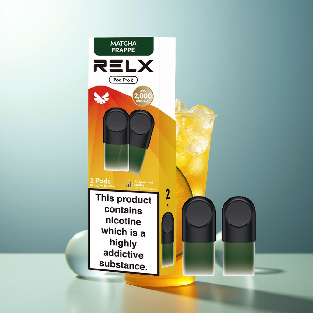 RELX Pod Pro 2 600 Tè-Matcha Frappé 1.9ml 3 Modalità