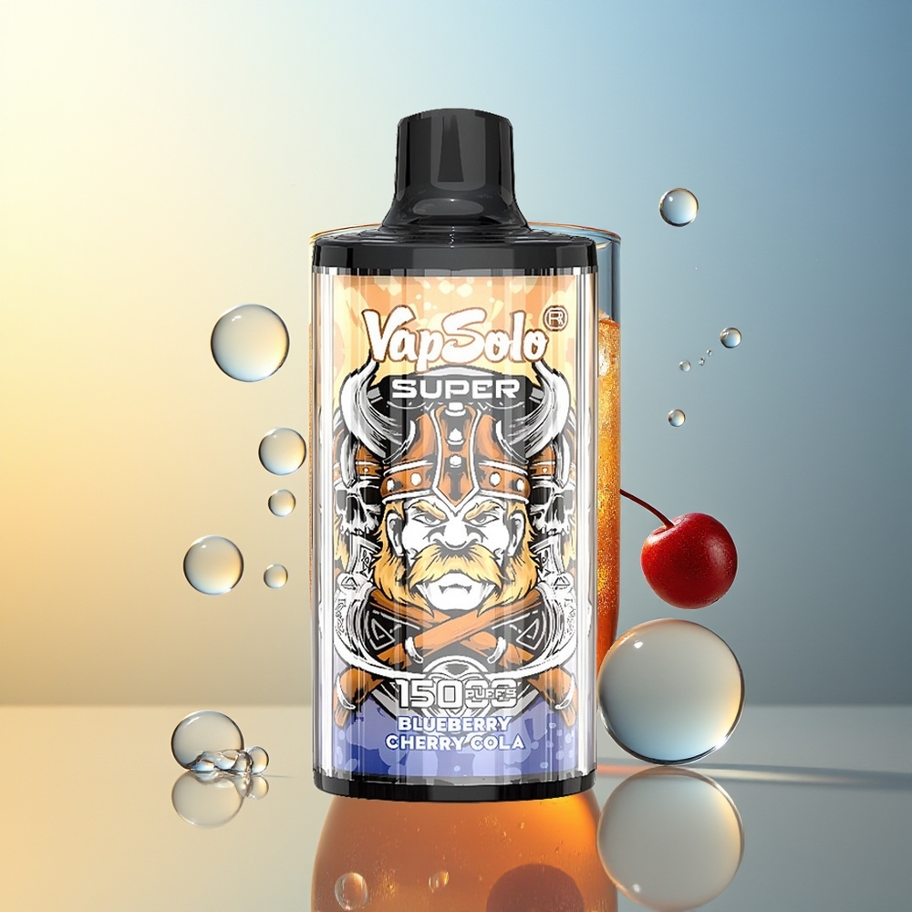 Vapsolo Super 15000 Puff Ciliegia Cola E-Liquid 40ml Battery 850mah
