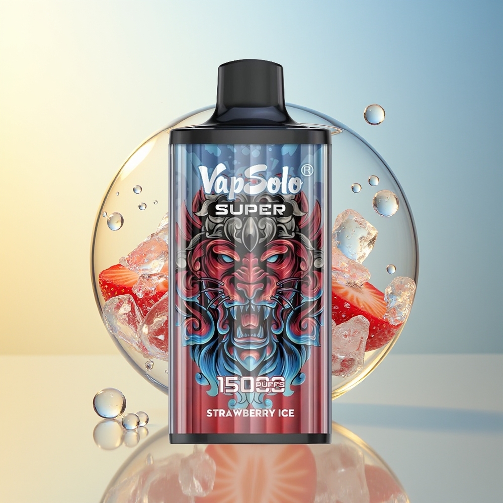 Vapsolo Super 15000 Puff Fragola Ghiaccio 40ml 850mah