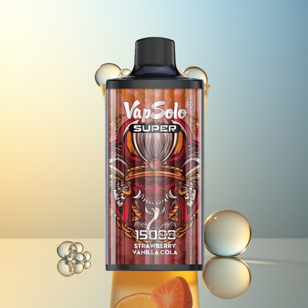 Vapsolo Super 15000 Puff Fragola Vaniglia Cola 40ml 850mah Mesh Coil
