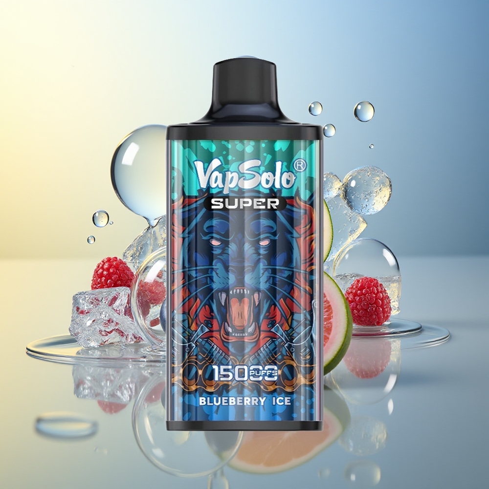 Vapsolo Super 15000 Puff Mirtillo Ghiaccio 40ml 850mah
