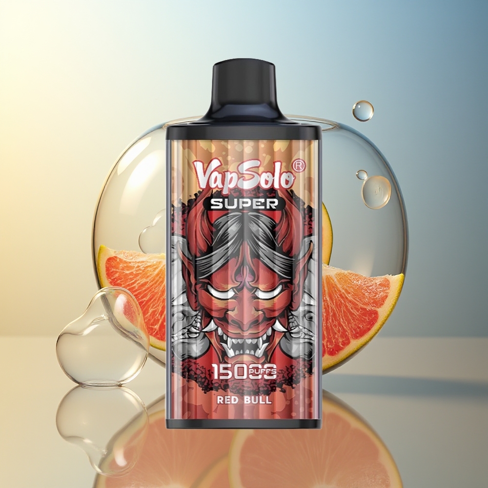 Vapsolo Super 15000 Puff Toro Rosso 40ml 850mah Mesh Coil