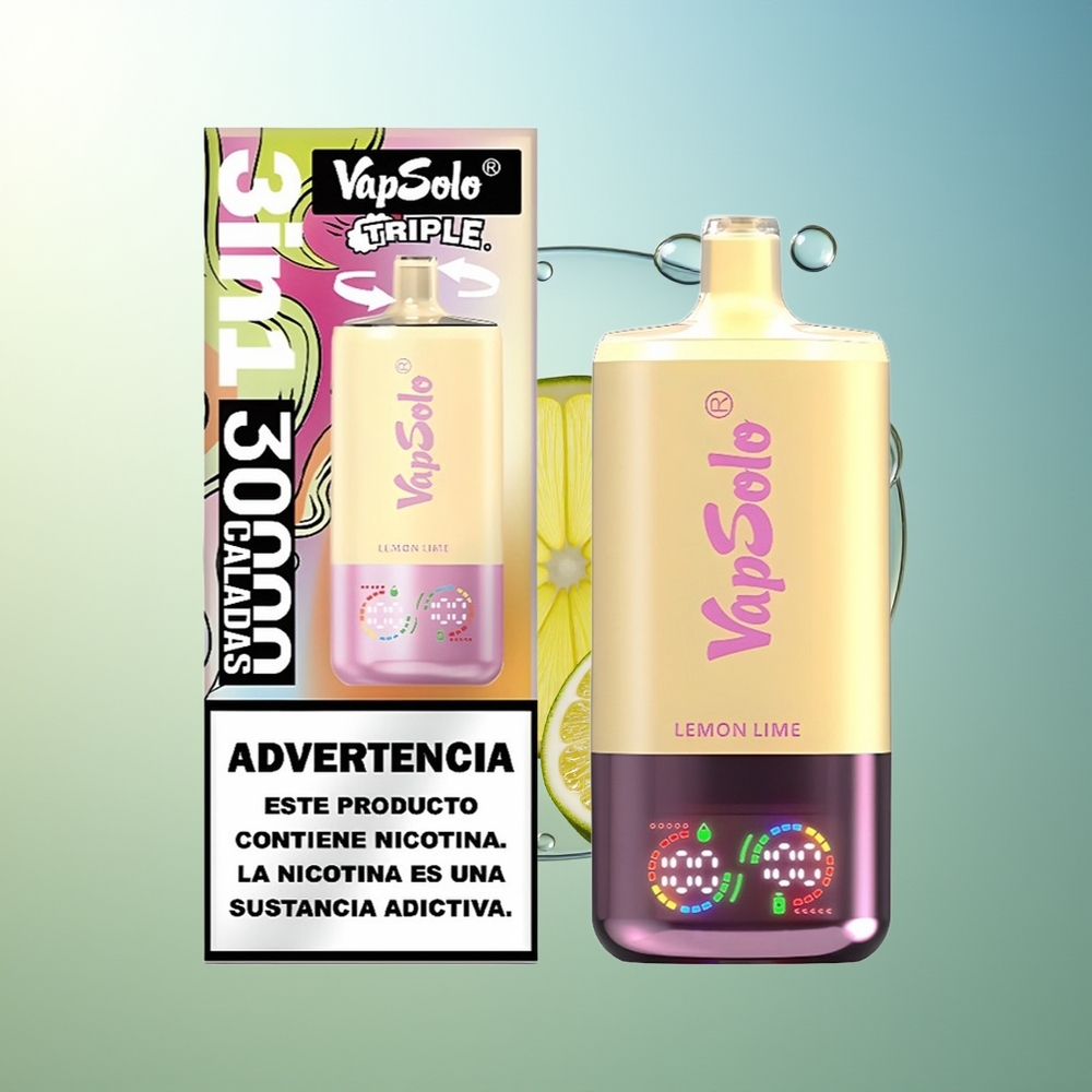 VapSolo Triple 30000 Puff Limone Lime 40ml Type-C