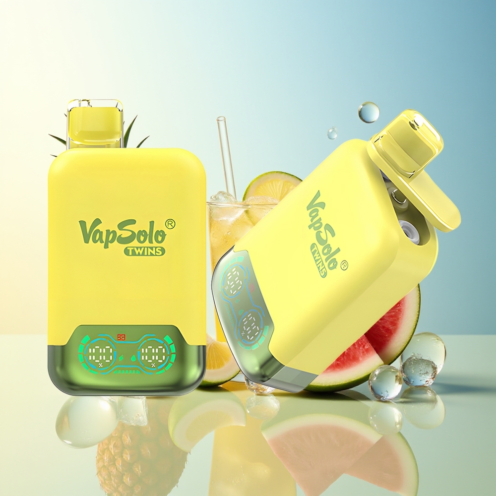 Vapsolo Twins 20000 Puff Ananas Cocco & Anguria Ghiacciato 40ml 2 Serbatoi