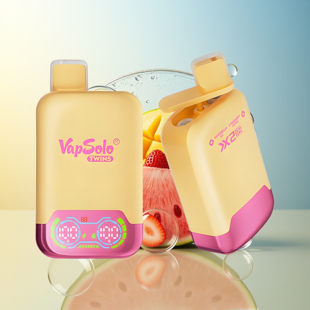 Vapsolo Twins 20000 Puff Anguria Ghiaccio & Fragola Mango 40ml 2 Serbatoi