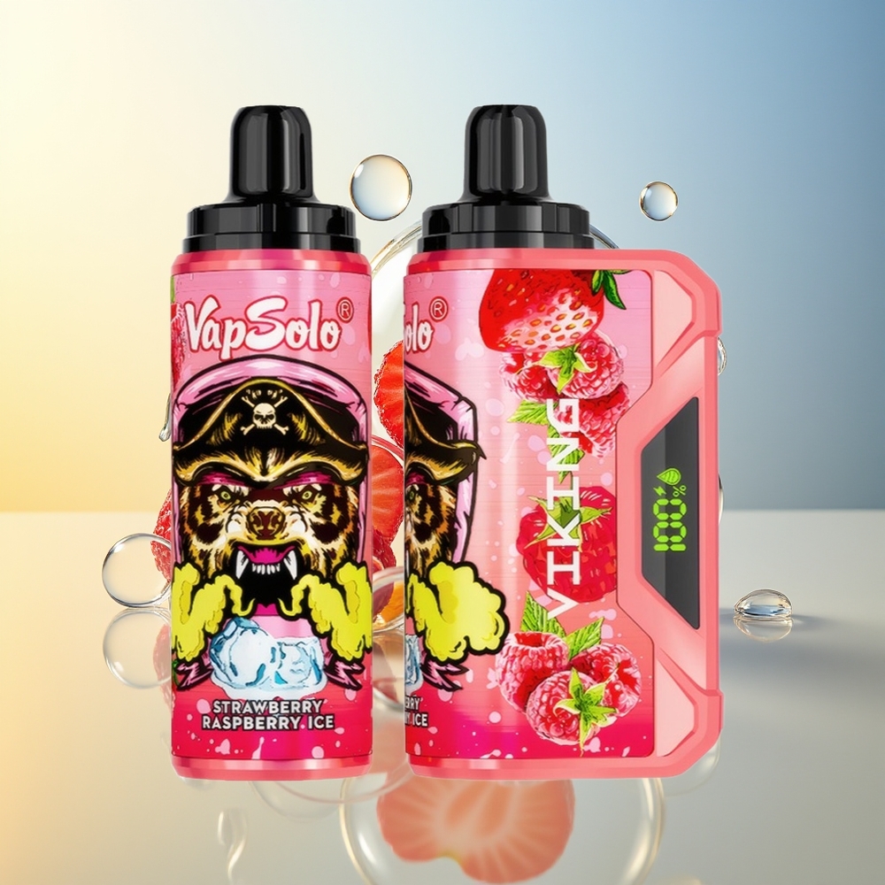 VapSolo VIKING 12000 Puff Fragola Lampone Ghiaccio 22ml Type-C
