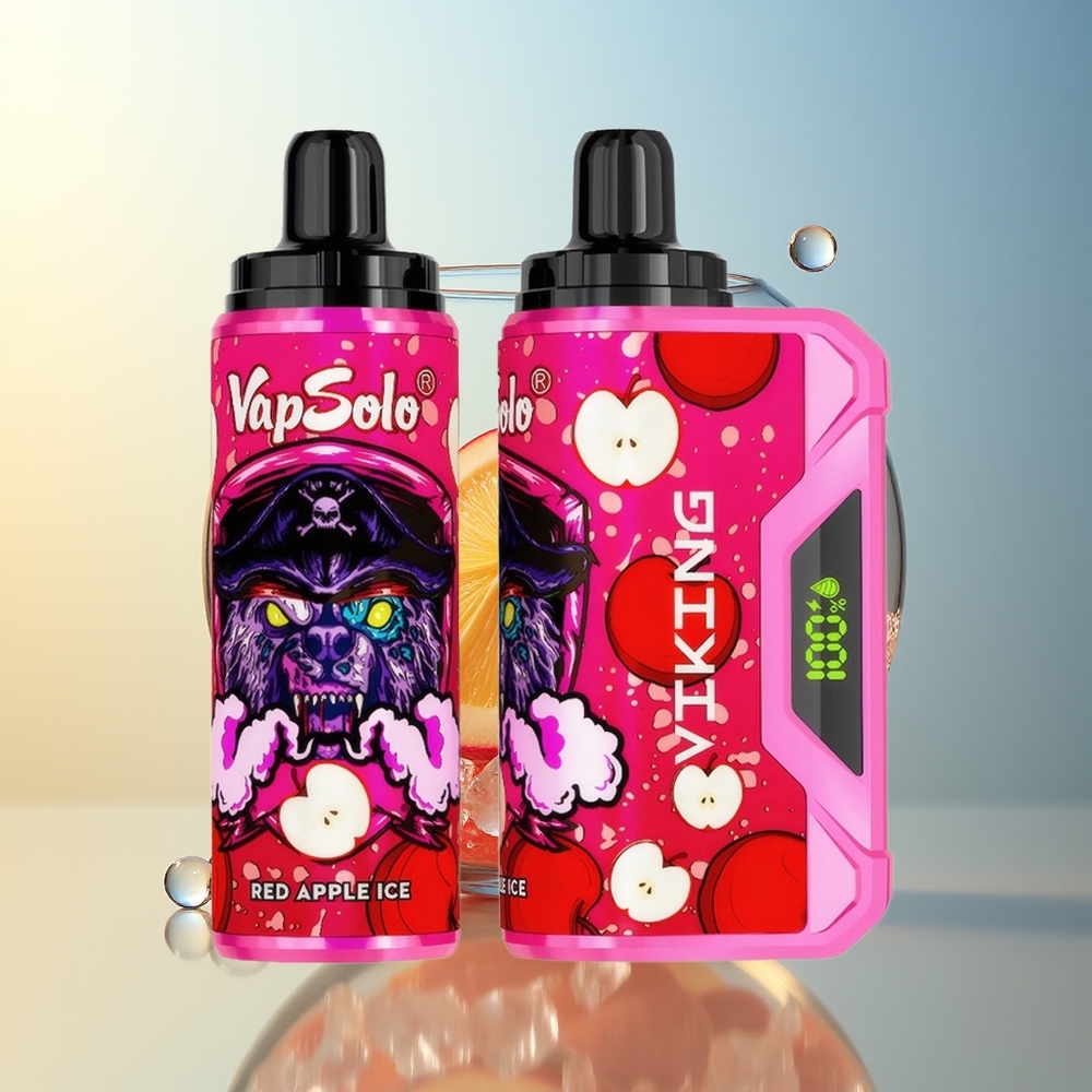 VapSolo VIKING 12000 Puff Mela Rossa Ghiaccio 22ml Type-C