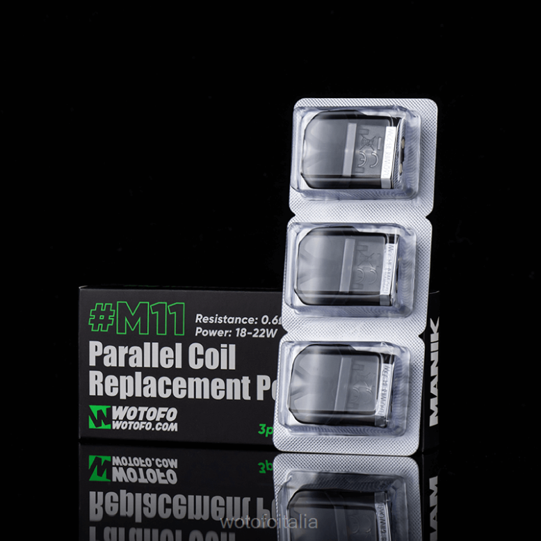 Wotofo MANIK mini capsula sostitutiva Bobina parallela m11 incorporata 3 pezzi RDB6V57 Wotofo Flavors